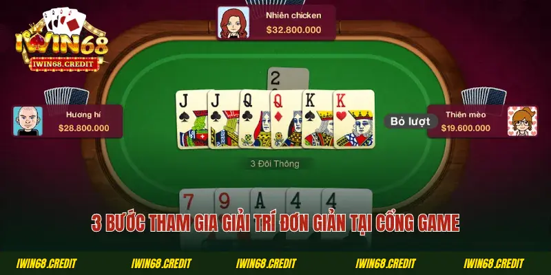 3 bước tham gia giải trí đơn giản tại cổng game