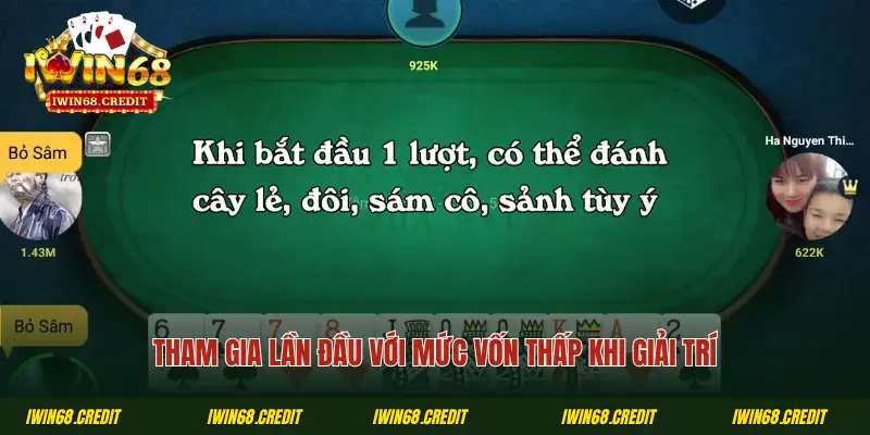 Tham gia lần đầu với mức vốn thấp khi giải trí